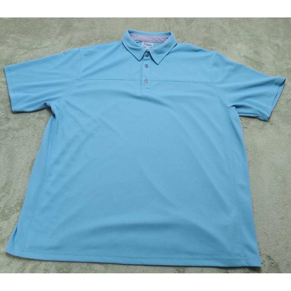 World Wide Sportsman Polo Shirt Mens XL Blue Short Sleeve Collared